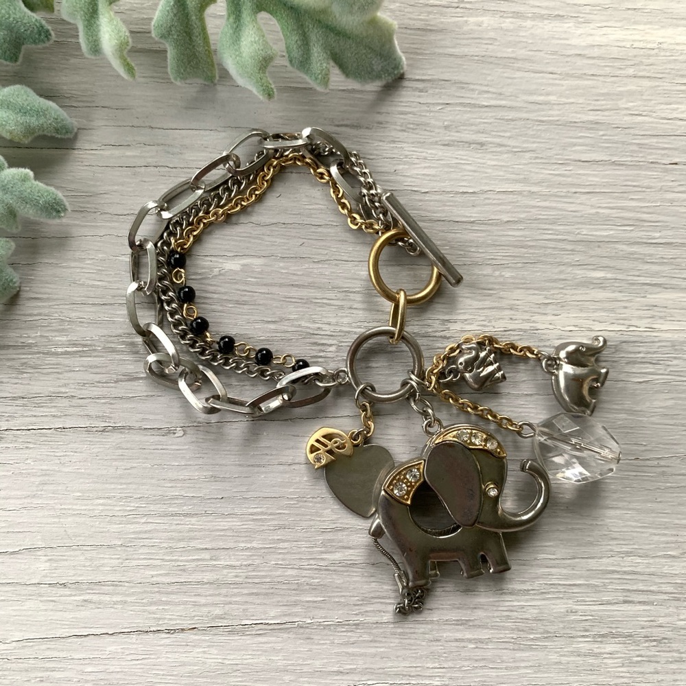 Express elephant layered bracelet BB-109